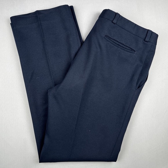 Glen Oaks Other - Vintage 70s Broomsticks Glen Oaks Navy Blue Pants Talon Zip Straight Leg